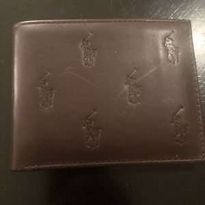 Polo Ralph Lauren all over leather wallet!